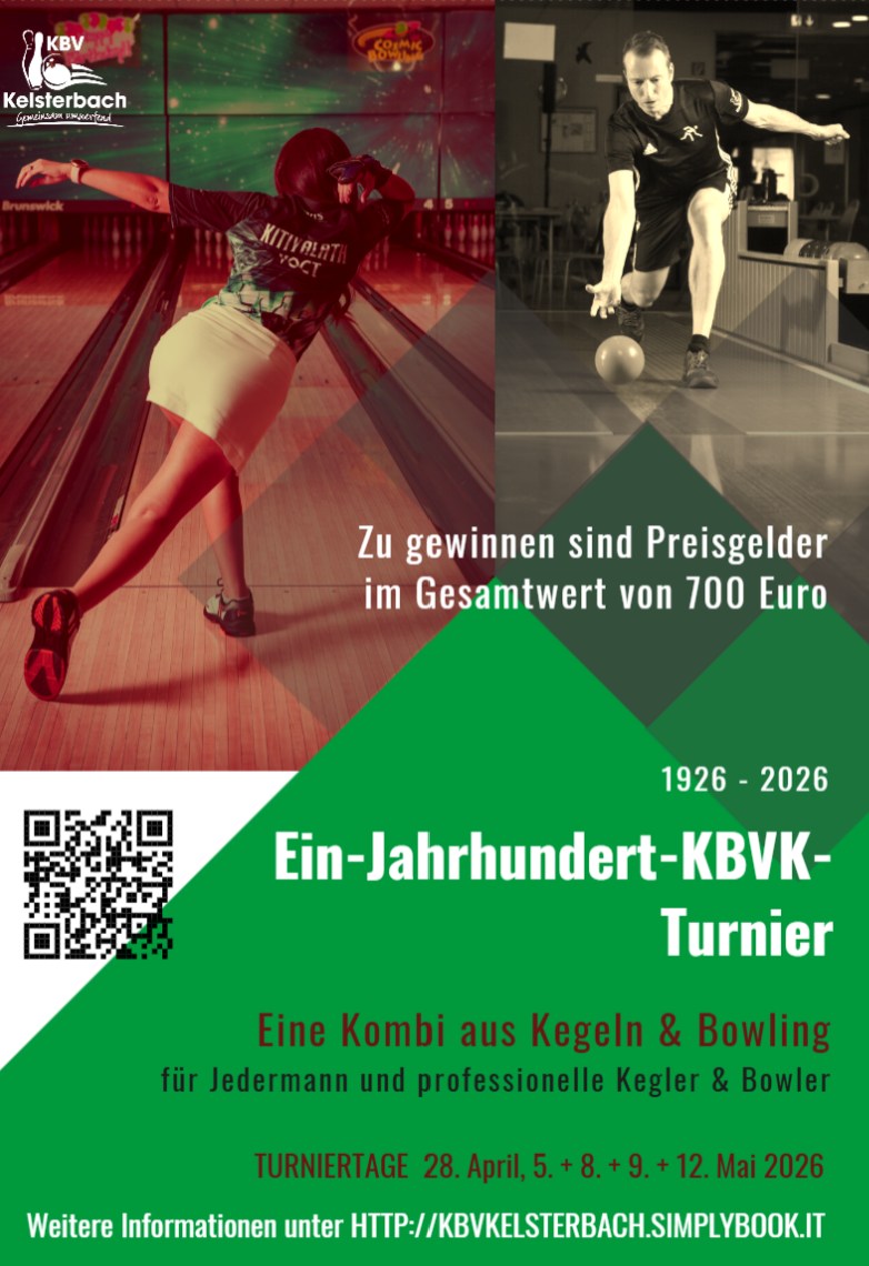 Ein-Jahrhundert-KBVK-Turnier beim Kegel- und Bowling-Verein Kelsterbach